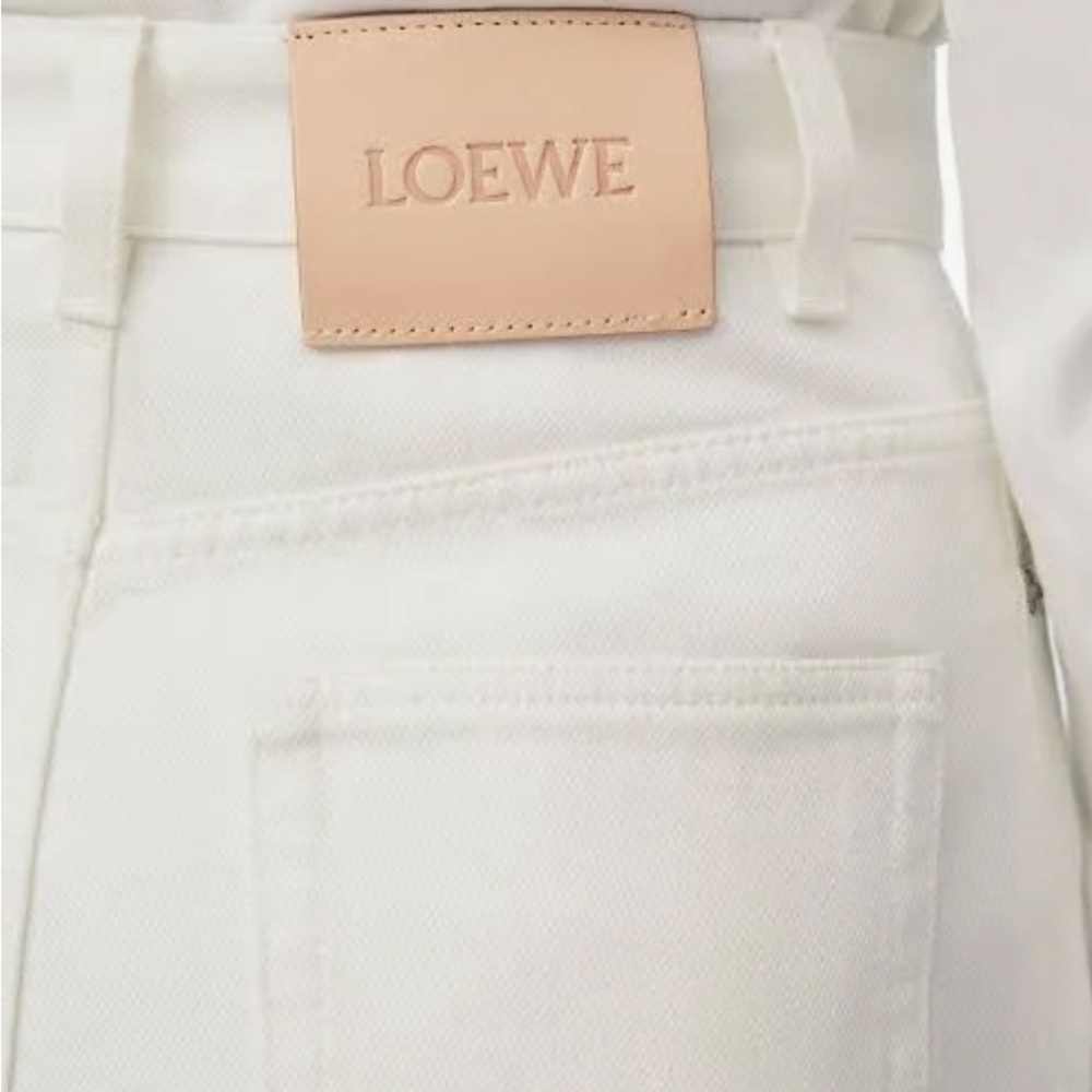 Loewe High waisted jeans in blanco white